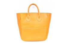 栃木レザー使用｜ソフトな手触り 本革 小さめトートバッグ｜Tote bag 03 S｜キャメル｜minca（全6色）