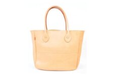 栃木レザー使用｜ソフトな手触り 本革 A4も入る大容量 本革トートバッグ｜Tote bag 03 L｜タン｜minca（全6色）