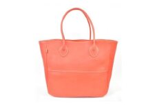 栃木レザー使用｜ソフトな手触り 本革 A4も入る大容量 本革トートバッグ｜Tote bag 03 L｜レッド｜minca（全6色）