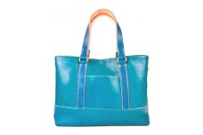 【全6色】栃木レザーのトートバッグ A4サイズ パソコン 肩掛け ビジネスにもカジュアルにも/Tote bag 04/ブルー/minca　403【かばん ファッション 人気 おすすめ 】