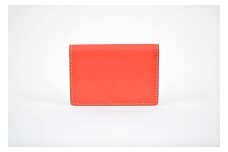 栃木レザー使用｜約30枚収納 本革名刺入れ｜Card holder 01｜レッド｜minca（全7色）