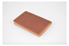 栃木レザー使用｜約30枚収納 本革名刺入れ｜Card holder 01｜チョコ｜minca（全7色）
