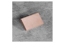 栃木レザー使用｜約50枚収納 本革名刺入れ｜Card holder 02｜タン｜minca（全7色）