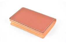 【全7色】栃木レザーの名刺入れ 約50枚収納 ポケット4つ Card holder 02/チョコ/minca　416【雑貨 ファッション 人気 おすすめ 】