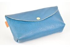 【全6色】栃木レザー ポーチ02M　小物入れ バッグの中もスッキリ 化粧ポーチ/Pouch　02/M/ブルー/minca　425【ファッション 人気 おすすめ 】