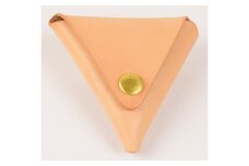 【minca】 栃木レザーの三角コインケース小 小銭入れ コンパクト 小さめ/Coin purse 01/タン(生成)　469【雑貨 ファッション 人気 おすすめ 】
