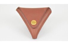 【minca】 栃木レザーの三角コインケース小 小銭入れ コンパクト 小さめ/Coin purse 01/チョコ　469【雑貨 ファッション 人気 おすすめ 】