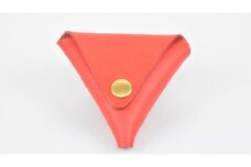【minca】 栃木レザーの三角コインケース小 小銭入れ コンパクト 小さめ/Coin purse 01/レッド　469【雑貨 ファッション 人気 おすすめ 】