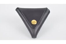 【minca】 栃木レザーの三角コインケース小 小銭入れ コンパクト 小さめ/Coin purse 01/ブラック　469【雑貨 ファッション 人気 おすすめ 】