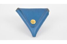 【minca】 栃木レザーの三角コインケース小 小銭入れ コンパクト 小さめ/Coin purse 01/ブルー　469【雑貨 ファッション 人気 おすすめ 】