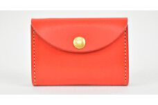 【minca】 栃木レザーのコインケース 小銭入れ カードも入る コンパクト/Coin purse 02/レッド　475【雑貨 ファッション 人気 おすすめ 】