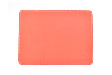 【minca】栃木レザーの本革マウスパッド  職人による手磨き/Mouse pad 01/レッド　780【雑貨 日用品 人気 おすすめ 】