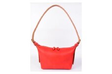 【minca】】栃木レザーのショルダーバッグ02M 斜めがけ コンパクトサイズ/Shoulder bag 02M/レッド　533【かばん ファッション 人気 おすすめ 】