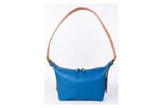 【minca】】栃木レザーのショルダーバッグ02M 斜めがけ コンパクトサイズ/Shoulder bag 02M/ブルー　533【かばん ファッション 人気 おすすめ 】