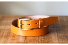 【minca】幅30mmベルト/32インチ  栃木レザーの希少な「ハーネスレザー」使用の贅沢な1枚革のレザーベルト/キャメル/HL-B01/CAMEL/minca　588【小物 ファッション 人気 おすすめ 】