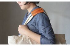 【minca】 栃木レザーのバッグ持ち手カバー2個セット 重さ軽減や汚れ防止 エコバックやキャンバスバッグの持ち手にも/ハンドルカバー/2個セット/キャメル　633【かばん ファッション 人気 おすすめ 】