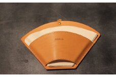 【minca】栃木レザーのコーヒーフィルターケース 自宅やキャンプシーンで ドリッパー のおともに/キャメル　653【日用品 人気 おすすめ 】