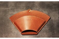 【minca】栃木レザーのコーヒーフィルターケース 自宅やキャンプシーンで ドリッパー のおともに/チョコ　653【日用品 人気 おすすめ 】