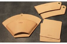 【minca】栃木レザーのカフェグッズ3アイテム5点セット 自宅、オフィス、キャンプシーンでのカフェタイムに/タン(生成)　678【日用品 人気 おすすめ 】
