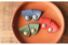 【minca】栃木レザーのコードホルダー2つ組*3セット/コードホルダー01/レッド,オリーブ,ブルー【玩具 雑貨 日用品 人気 おすすめ 】