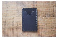 【minca】栃木レザーのタテ型パスケース 定期入れ パスホルダー01/ブラック　694【雑貨 日用品 人気 おすすめ 】