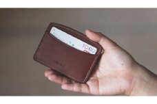 【minca】栃木レザーのヨコ型パスケース 定期入れ パスホルダー02/チョコ　700【雑貨 日用品 人気 おすすめ 】