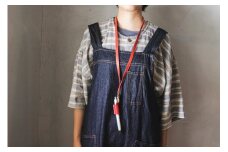 【minca】栃木レザーのネックストラップ付ペンホルダー 持ち歩きに便利 ペンホルダー+ストラップ/M/レッド　721【玩具 雑貨 日用品 人気 おすすめ 】