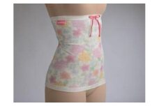 ピーチテックボディ快腹帯で術後のお腹をケア 実体験を基に製品化した腹巻 腹帯 下着【S-M/フラワーカラフル】