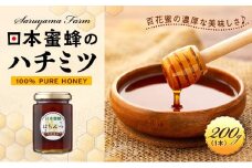 日本蜜蜂のハチミツ100％！はちみつ（1本）  高級 自然食品 無添加 ニホンミツバチ
