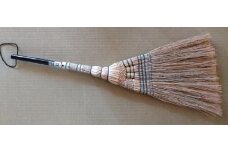 防虫・抗菌作用の藍染の糸で編んだ「東京型ほうき（藍）」 栃木県 伝統工芸品 指定 手作り ほうき【クラフト 民芸 人気 おすすめ 】