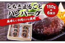 とちぎまるごとハンバーグ150g × 6食　自家製ソース6袋付き ｜肉 お肉 和牛 ハンバーグ
