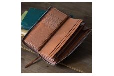 【長財布】Zip long wallet　カラー：Red Brown【雑貨 ファッション 人気 おすすめ 】