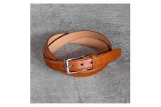 栃木レザー使用｜希少ハーネスレザーの贅沢ビジネスベルト｜Business belt｜キャメル｜minca（全3色）