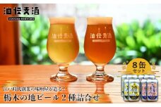 江戸時代創業の味噌屋が造る！栃木の地ビール２種詰合せ【8缶セット】【お酒 さけ 人気 おすすめ  ギフト】