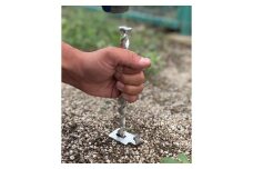 ねじペグ２０ｃｍ　シルバー　４本セット　キャンプ用ペグ　スパイラル　トルネード　アウトドア　【アウトドアグッズ 人気 おすすめ 】