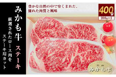 「みかも牛」ステーキ400g(200gx2枚)【1257323】