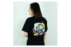 佐野市 マンホールTシャツ(さのまる)黒 XLサイズ【1534715】