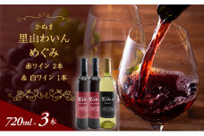 かぬま 里山わいん 里山のめぐみ 赤ワイン 720ml & 白ワイン 720ml お届け 入金確認後 14日～1ヶ月[№5840-1204]