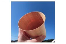 【熟練木工職人手作り】THOOK(スーク）桧・指が透けてしまうほどの薄さを持つ木のグラス 工芸品 木のグラス 木製 カップ 食器 [№5840-1562]