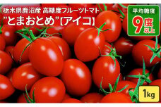 栃木県 鹿沼産 高糖度 フルーツトマト ”とまおとめ” アイコ 1kg 　野菜 トマト 濃厚 カキヌマファーム とまおとめ フルティカ 濃厚 甘み 旨み 入手困難 贈り物 栃木県 鹿沼市　※2024年12月下旬～2025年6月中旬頃に順次発送予定