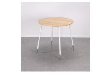 【＆FREL】FS サークルテーブル 天板 突板ナチュラルオーク 幅75cm　奥行75cm 高さ72cm[№5840-1851]　※離島への配送不可