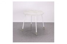 【＆FREL】FS サークルテーブル 天板 メラミン ホワイトパイン 幅75cm　奥行75cm 高さ72cm[№5840-1852]　※離島への配送不可