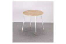 【＆FREL】FS サークルテーブル 天板 メラミン ライトオーク 幅75cm　奥行75cm 高さ72cm[№5840-1854]　※離島への配送不可