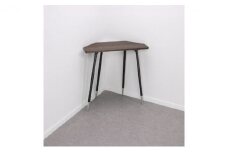 【＆FREL】FS ウォールサイドテーブル 天板 突板ウォルナット 幅70cm　奥行30cm　高さ72cm[№5840-1855]　※離島への配送不可