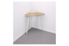 【＆FREL】FS ウォールサイドテーブル 天板 メラミンライトオーク 幅70cm　奥行30cm　高さ72cm[№5840-1859]　※離島への配送不可
