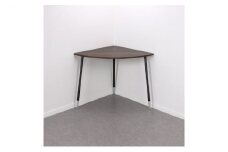【＆FREL】FS コーナーテーブル 天板 突板 ウォルナット 幅99cm 奥行67cm 高さ72cm[№5840-1860]　※離島への配送不可