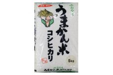 令和6年産　栃木県小山市産　コシヒカリ　うまかん米　精米5kg【1491367】