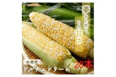 糖度20度!甘くて美味いとうもろこし「ドルチェドリーム」 28本【1487433】