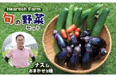 【ふるさと納税】野菜 ナス Heartich Farm旬の野菜セット（おまかせ3種） 真岡市 栃木県