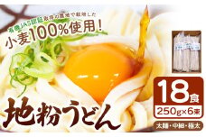 地粉うどんセット（有機JAS認証取得の農地で栽培した小麦100％18食分） 250g6束セット 真岡市 栃木県 送料無料